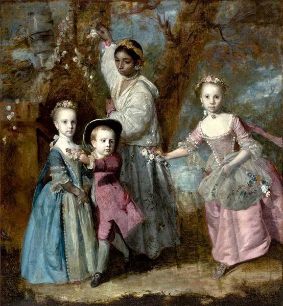 Sir Joshua Reynolds Elisabeth, Sarah and Edward, Children of Edward Holden Cruttenden Sweden oil painting art
